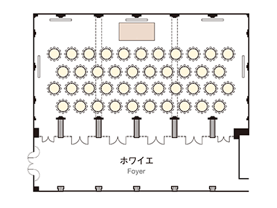 大宴会場「暁雲」レイアウト