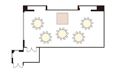 中宴会場「ルイ」レイアウト