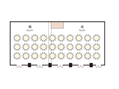 大宴会場「翠雲」レイアウト
